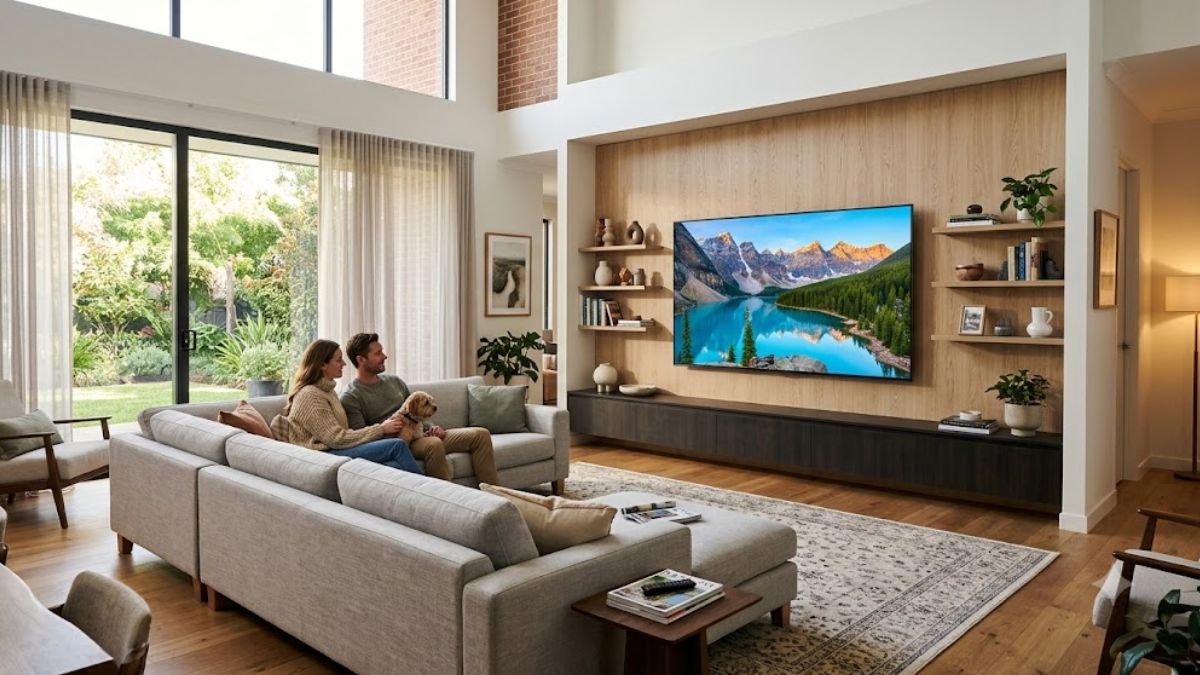 Tivi 86 inch phù hợp với diện tích phòng