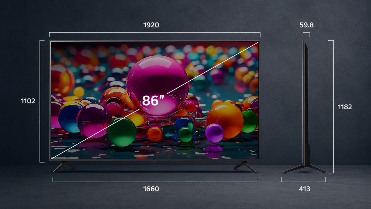 Kích thước tivi 86 inch LG