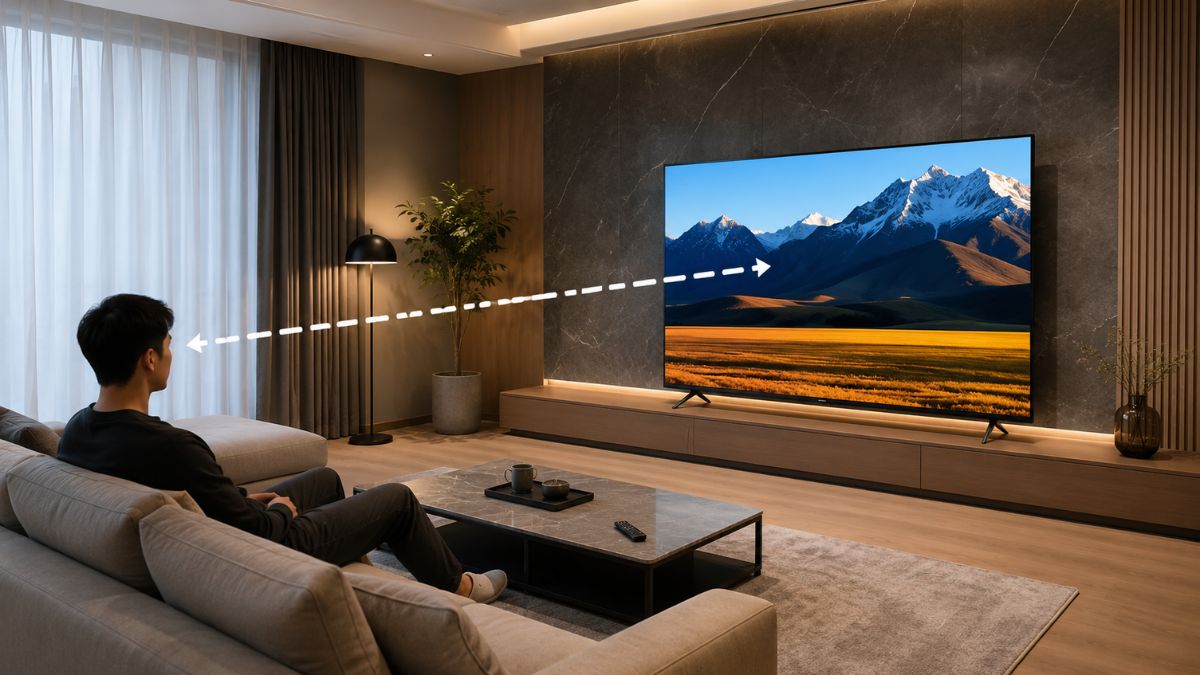 Lưu ý khi bố trí tivi 86 inch