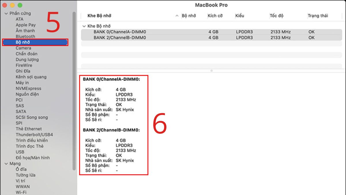 Hướng dẫn kiểm tra RAM MacBook bước 3