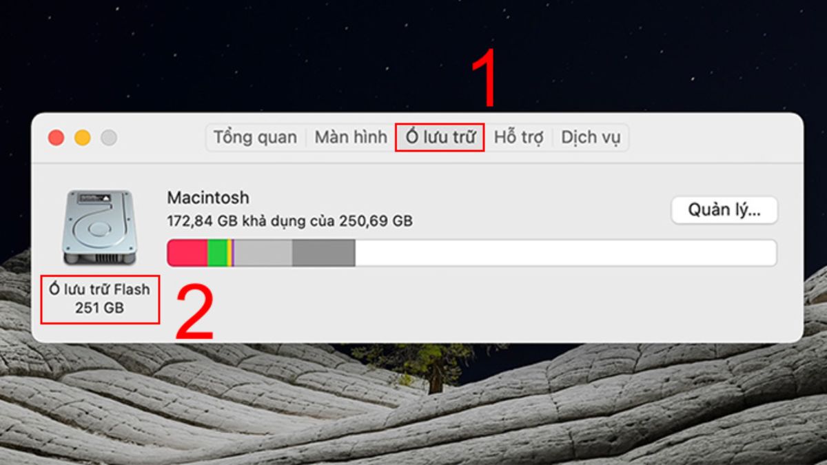 Check bộ nhớ MacBook