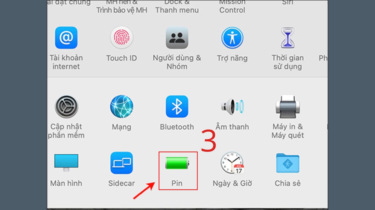Kiểm tra tình trạng pin của MacBook bước 2