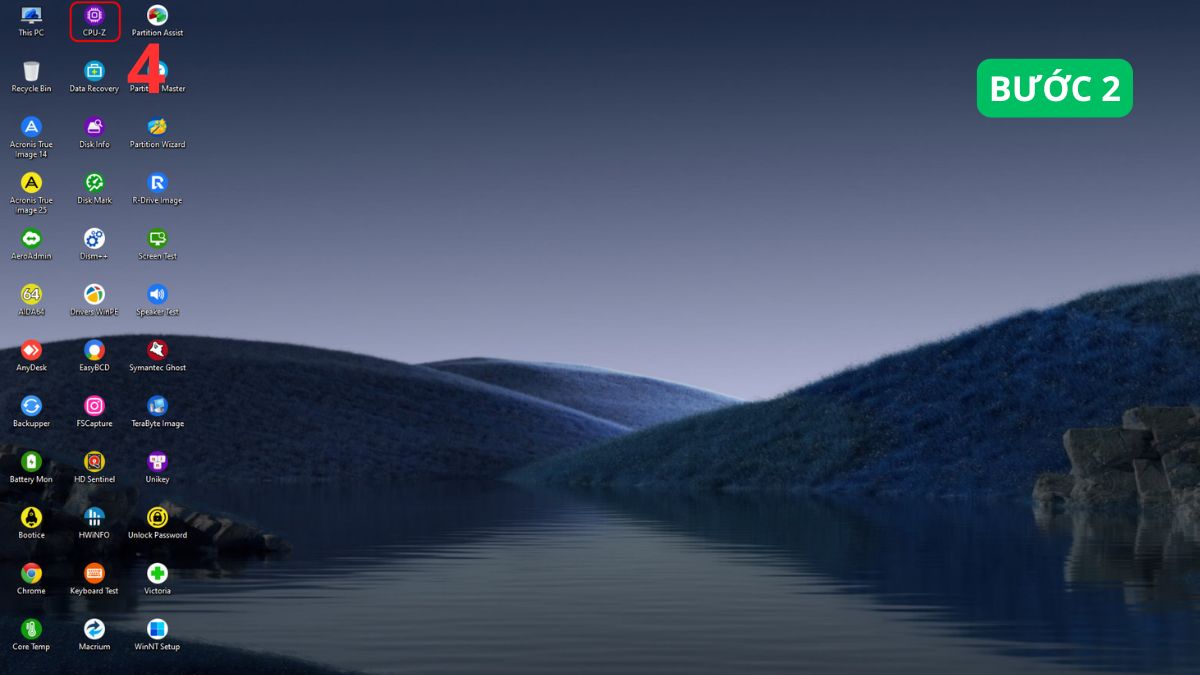 Sử dụng phần mềm CPU Z để kiểm tra cấu hình máy tính Windows bước 2 2 (Hình minh họa)