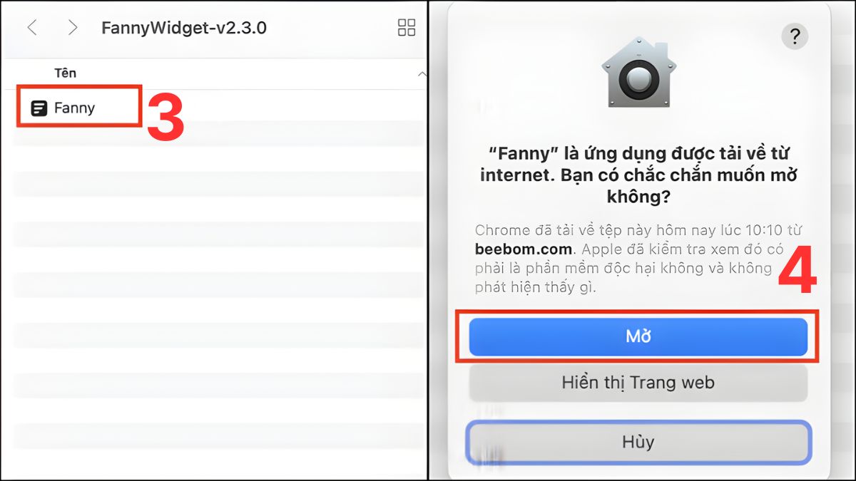 Kiểm tra nhiệt độ MacBook với Fanny bước 2