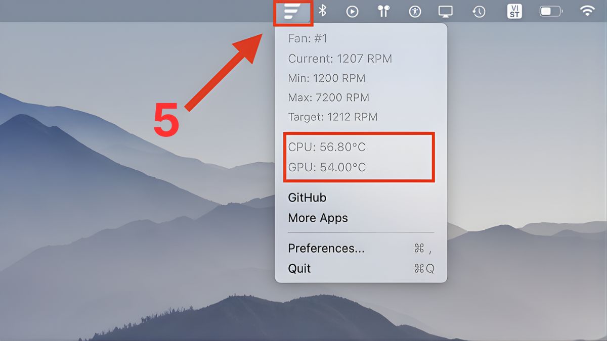 Kiểm tra nhiệt độ MacBook với Fanny bước 3