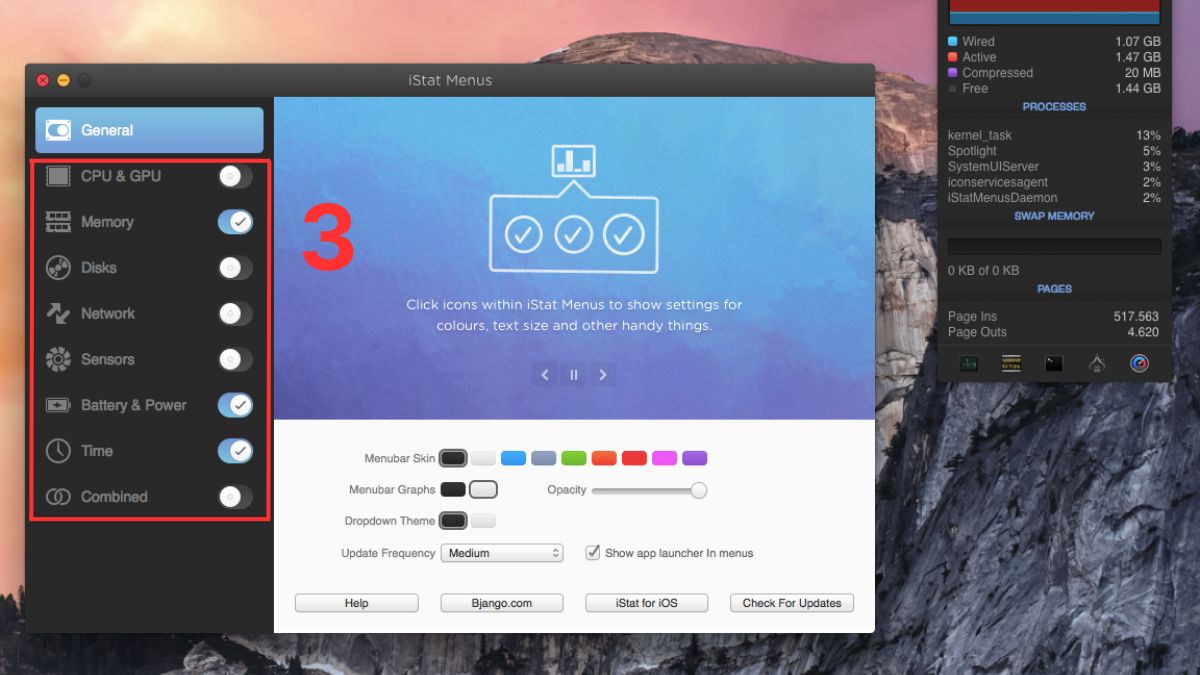 Kiểm tra nhiệt độ MacBook với iStat Menus bước 2