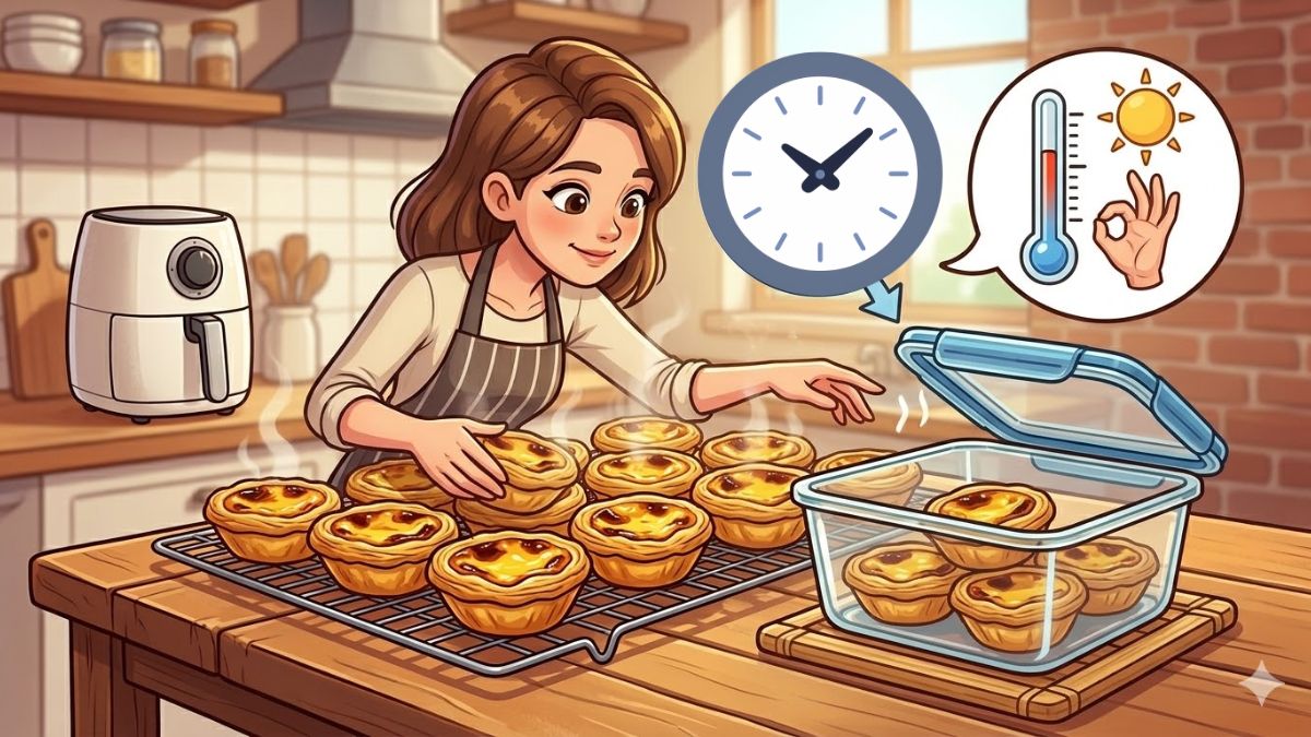 Cách bảo quản bánh tart trứng sau khi nướng