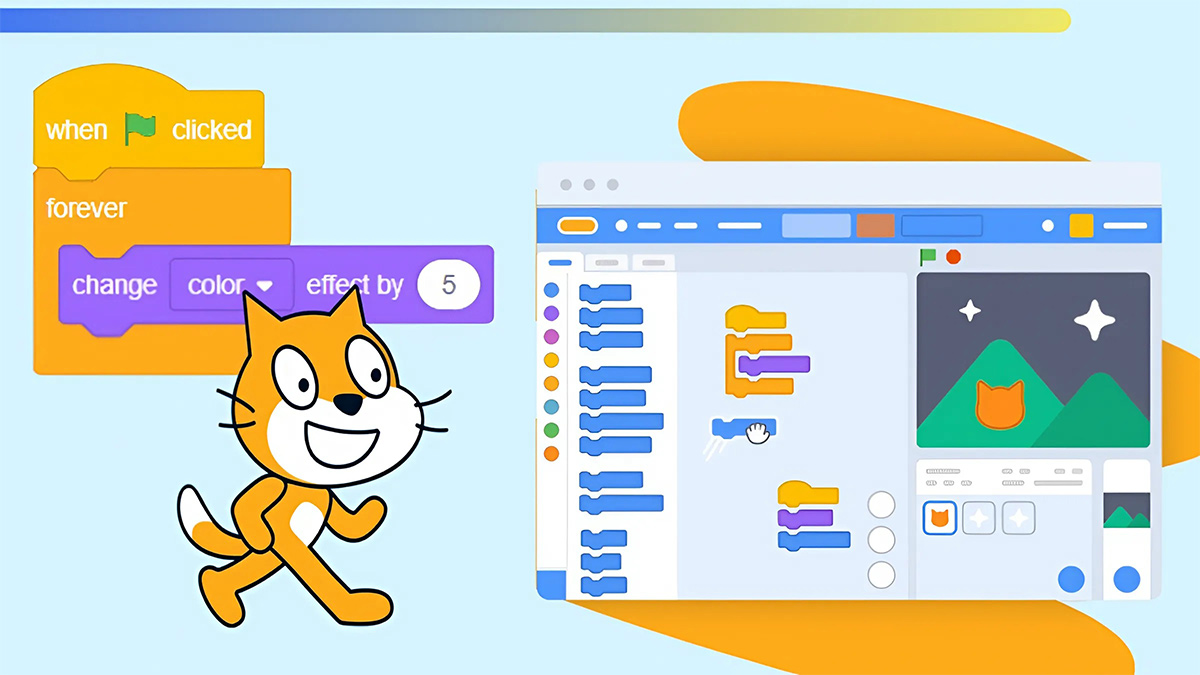 3D Scratch là phần mềm hỗ trợ học lập trình đơn giản