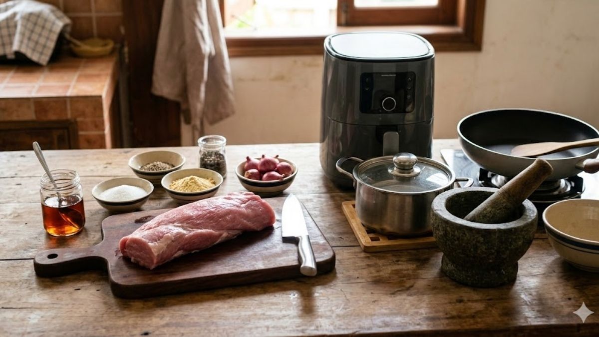 Nguyên liệu và dụng cụ cần chuẩn bị trước khi làm ruốc