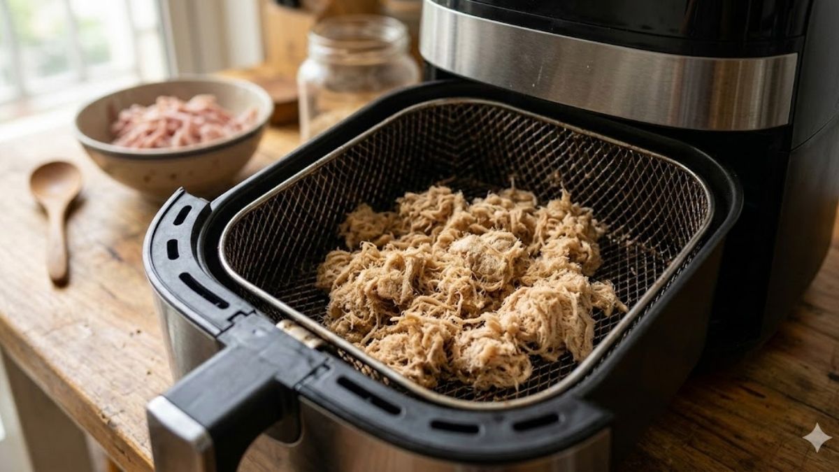 Cách xử lý ruốc làm bằng nồi chiên không dầu còn ẩm