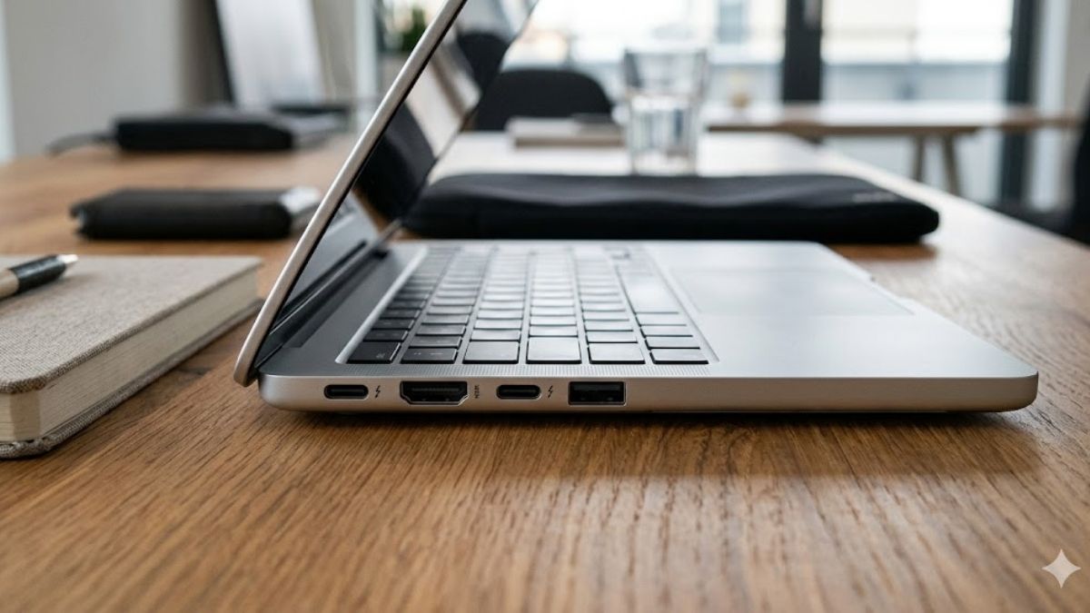 Kết nối trực tiếp qua các cổng rời đế biến laptop thường thành 3 màn hình