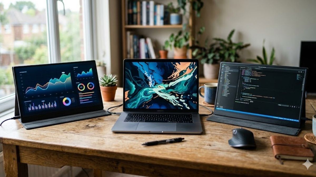 Sử dụng màn hình di động để tạo ra laptop 3 màn hình riêng biệt