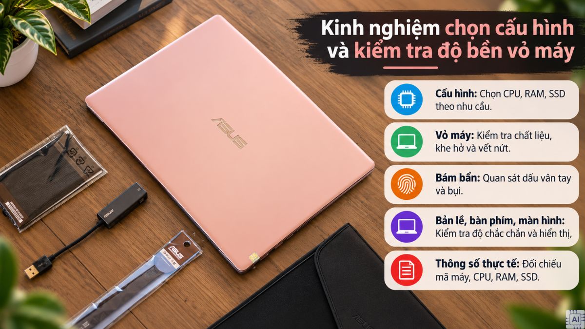 Kinh nghiệm chọn cấu hình và kiểm tra độ bền vỏ máy