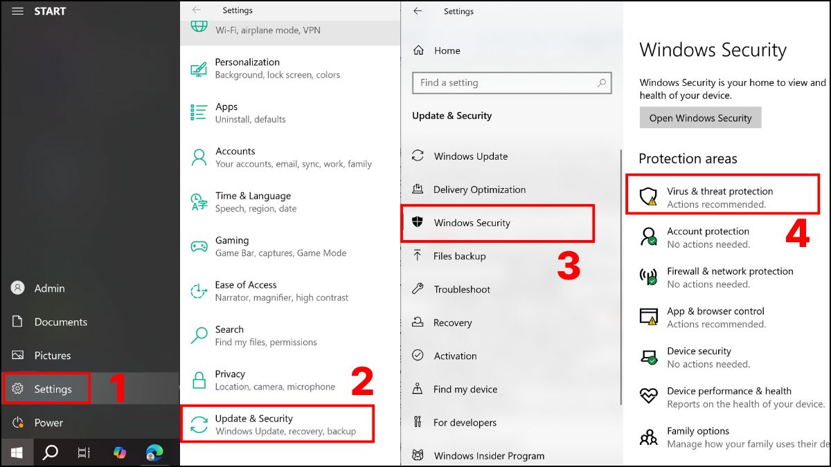Quét virus và tắt các ứng dụng chạy nền bước 1