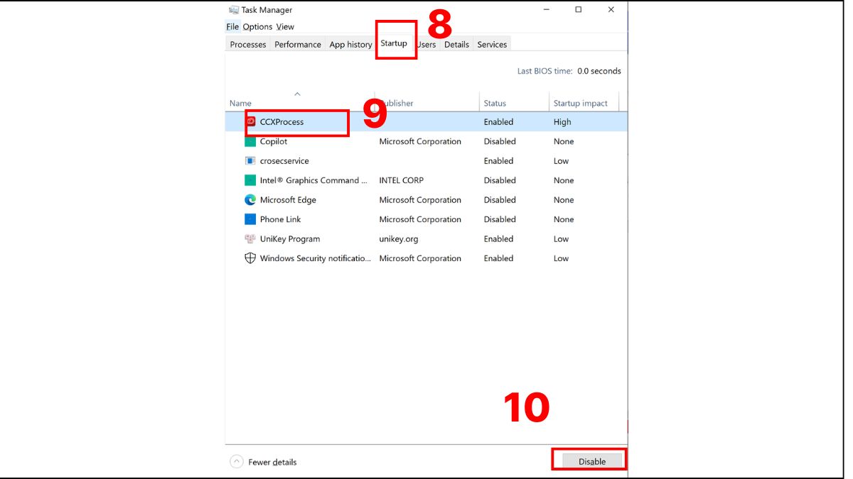 Quét virus và tắt các ứng dụng chạy nền bước 2