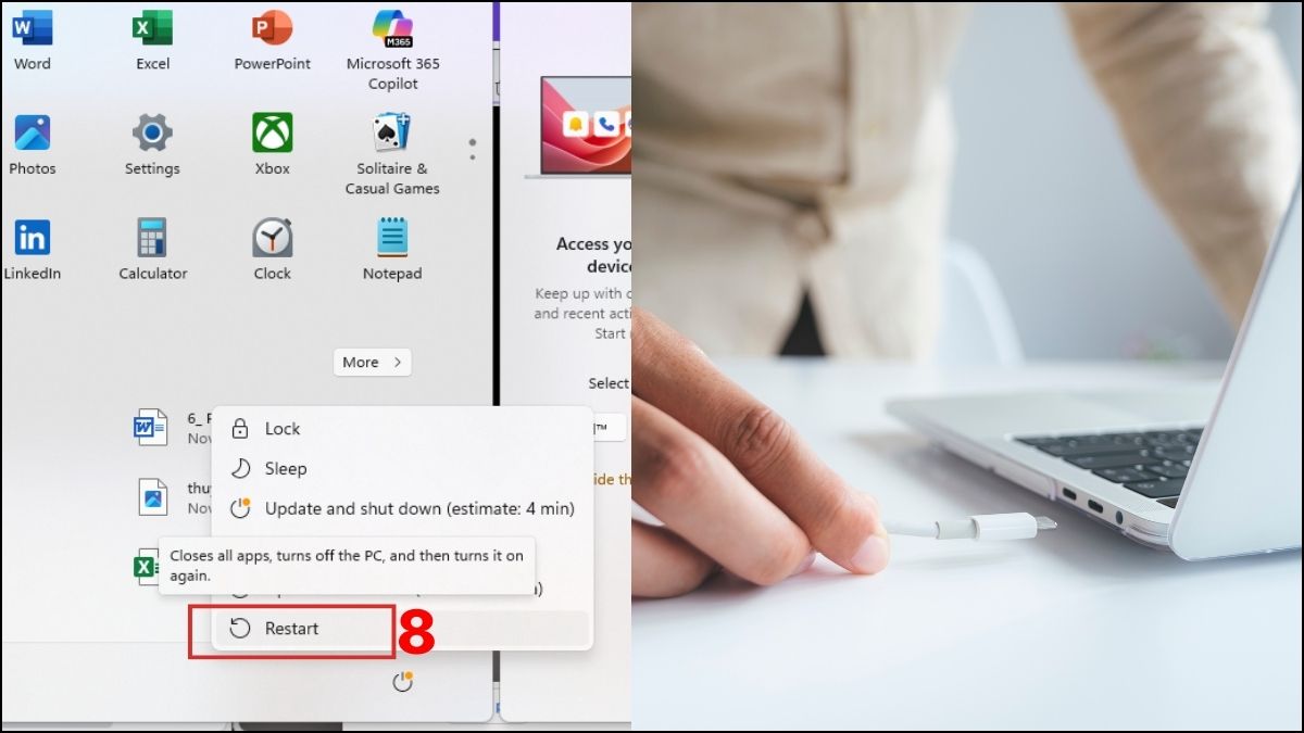 Thiết lập lại chế độ pin để hạn chế tình trạng laptop lag khi cắm sạc bước 3