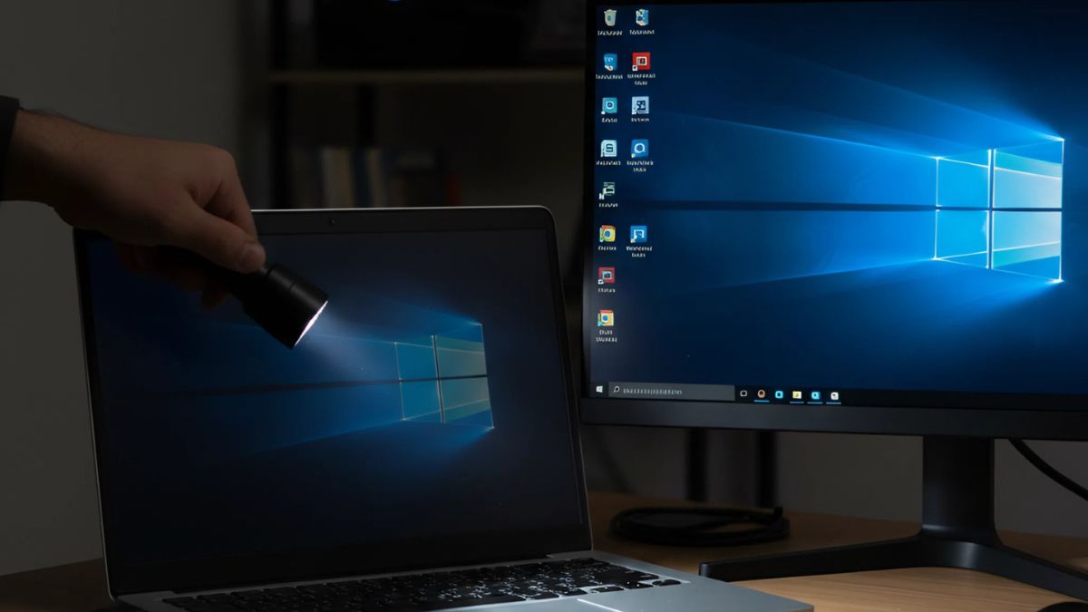 Kiểm tra màn hình laptop để xác định lỗi có liên quan đến màn hình không