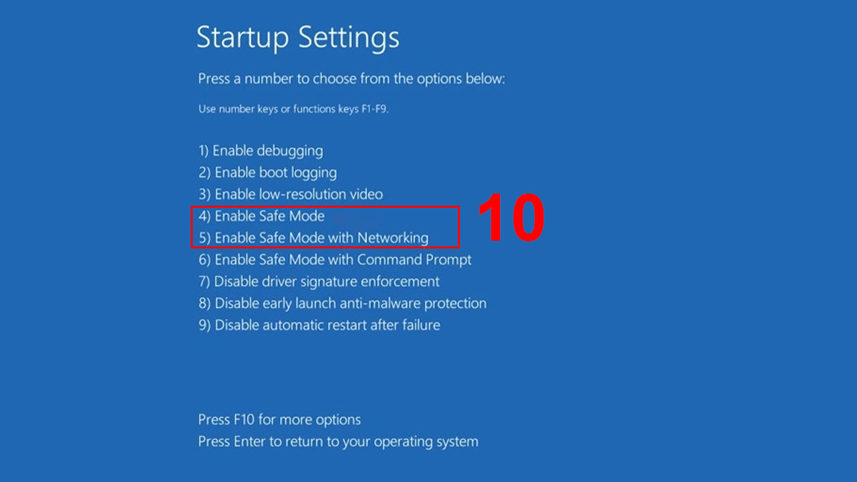 Cách khởi động chế độ Safe Mode để khắc phục laptop Dell bị treo logo khi mở máy bước 5