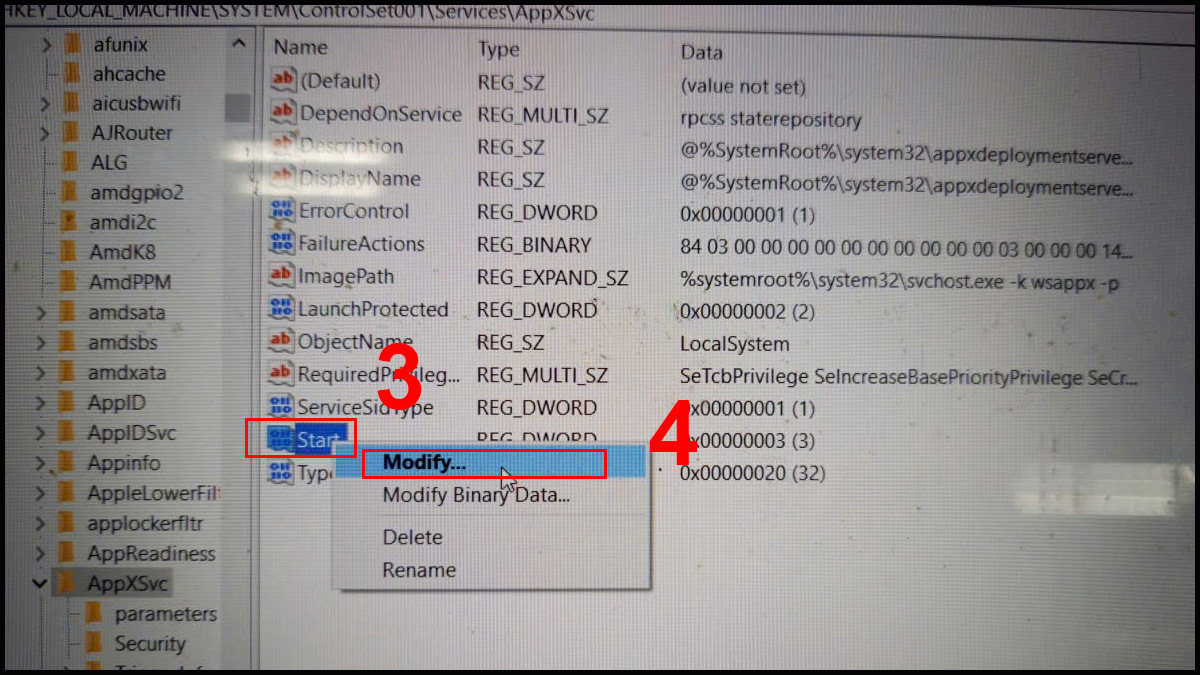 Tắt ApdXSvc hoặc các ứng dụng gây xung đột bước 3