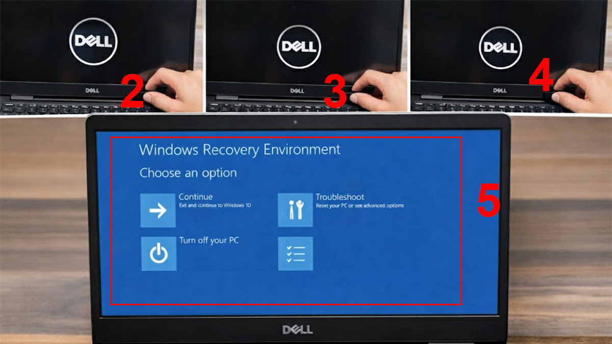 Cách khởi động chế độ Safe Mode để khắc phục laptop Dell bị treo logo khi mở máy bước 2