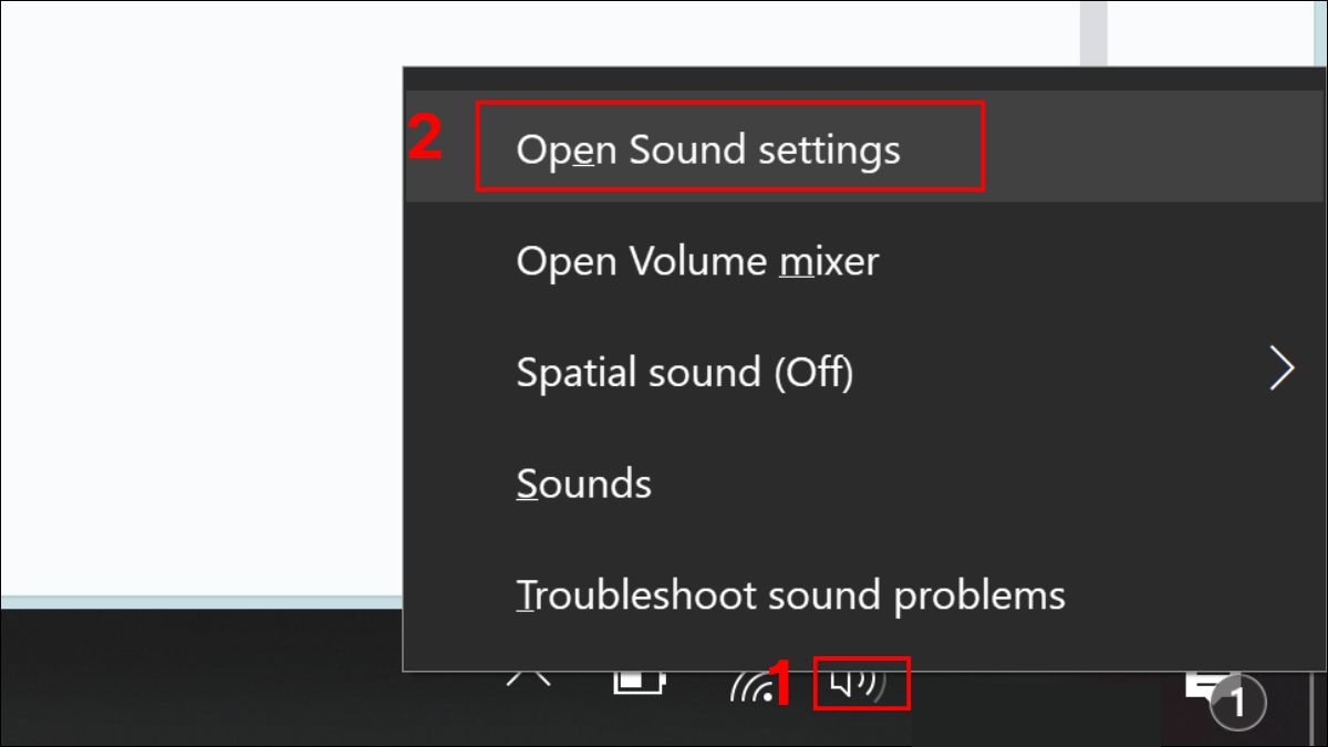Sử dụng trình khắc phục Troubleshoot Sound Problems bước 1