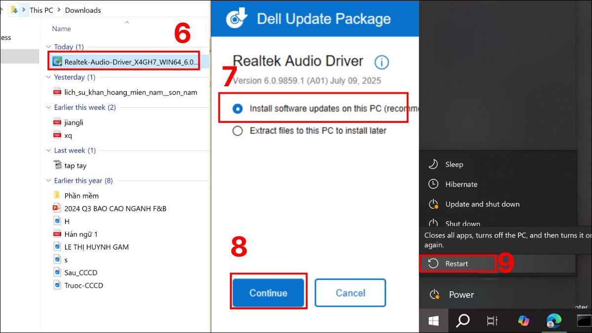 Cập nhật driver âm thanh mới nhất bước 3