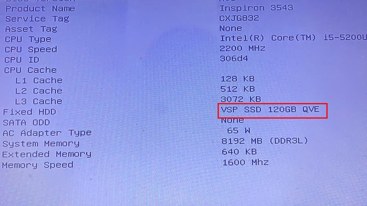Kiểm tra ổ cứng máy tính đã nhận chưa
