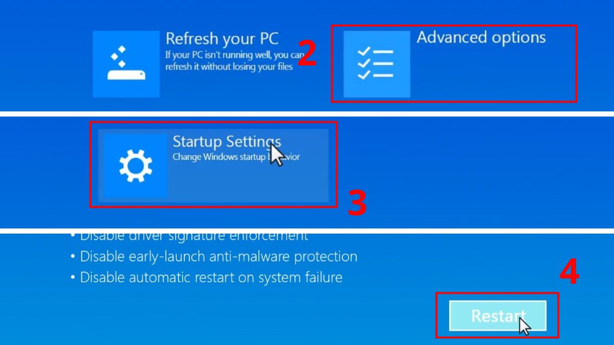 Gỡ bỏ phần mềm mới cài gần đây để khắc phục laptop Dell không vào được Win bước 2