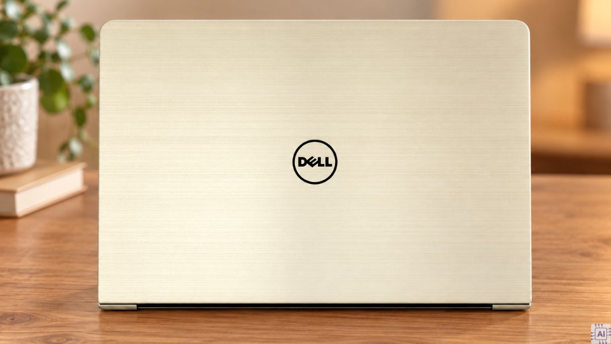Laptop Dell màu vàng cho dân văn phòng