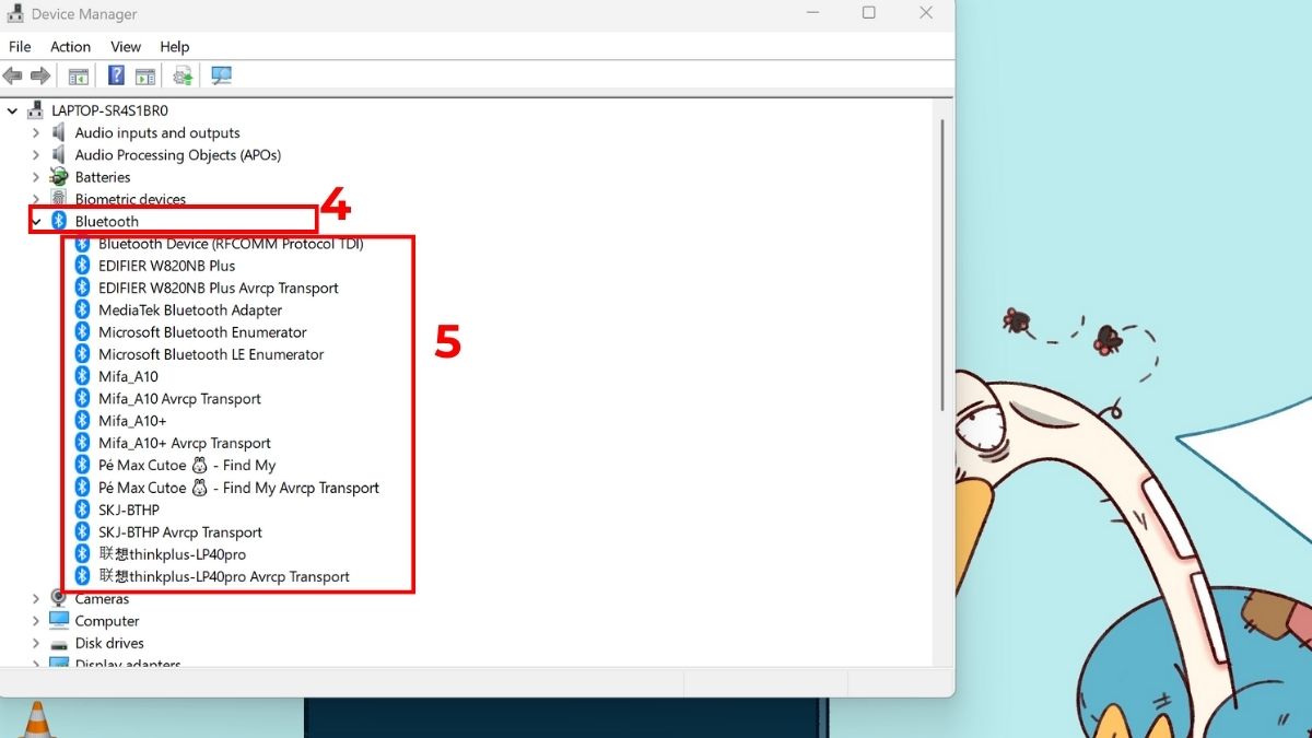 Kiểm tra Bluetooth của máy trong Device Manager bước 2
