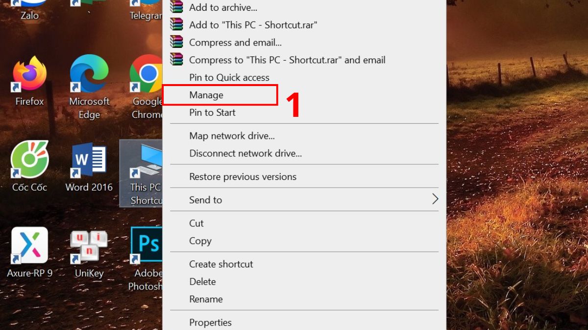 Cài đặt lại driver WiFi cho máy tính bước 1