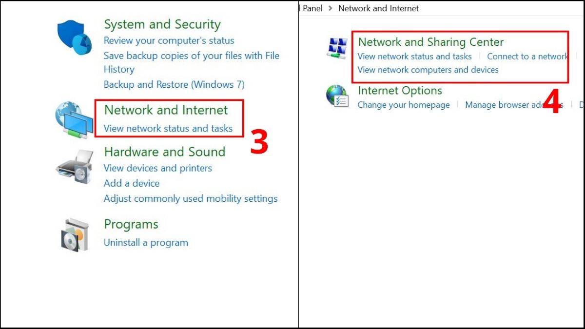 Reset lại card mạng để khắc phục tình trạng laptop không hiển thị wifi bước 2