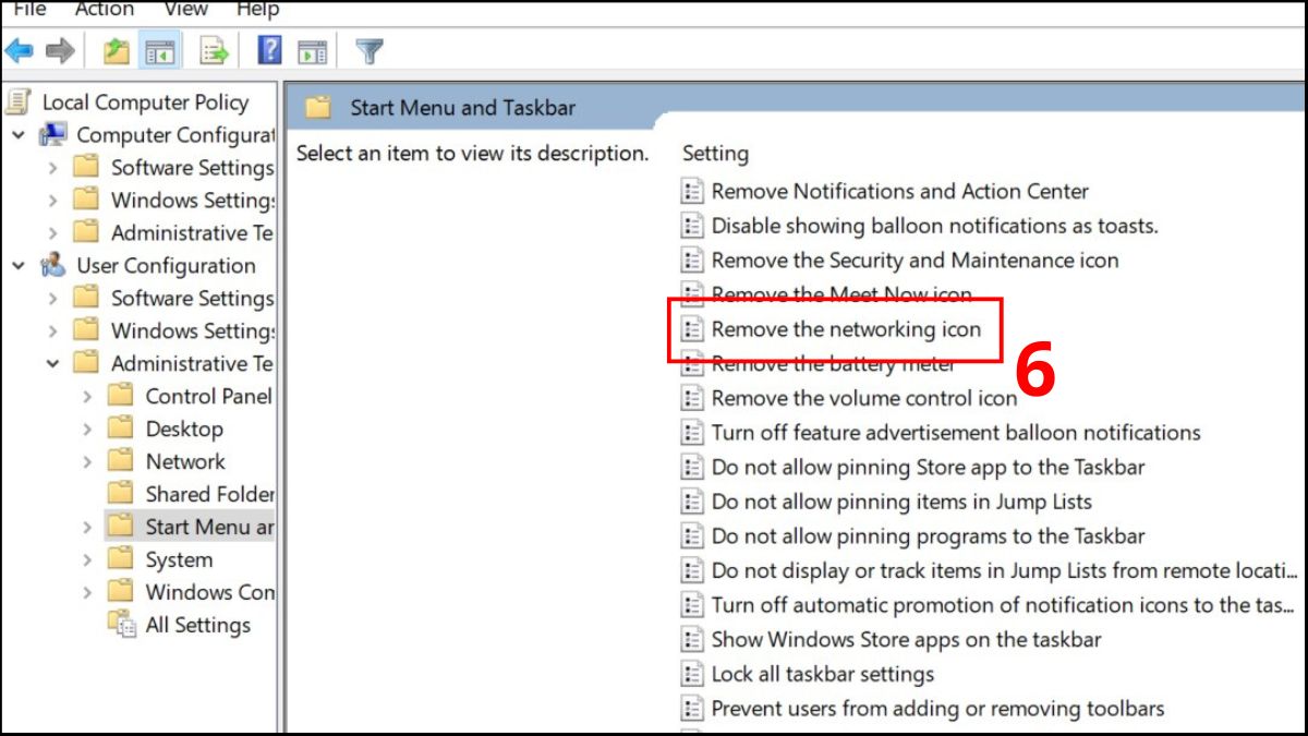 Kích hoạt biểu tượng Network icon trên Group Policy bước 3
