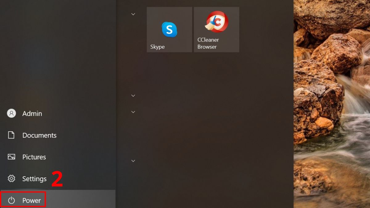 Khởi động lại máy tính để khắc phục laptop không hiển thị Wifi bước 2