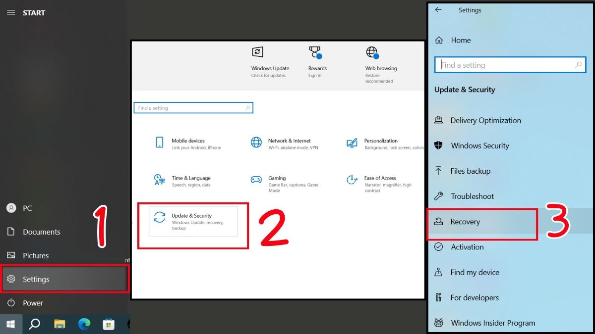 Kiểm tra hoặc gỡ cài đặt các bản cập nhật Windows gần nhất bước 1