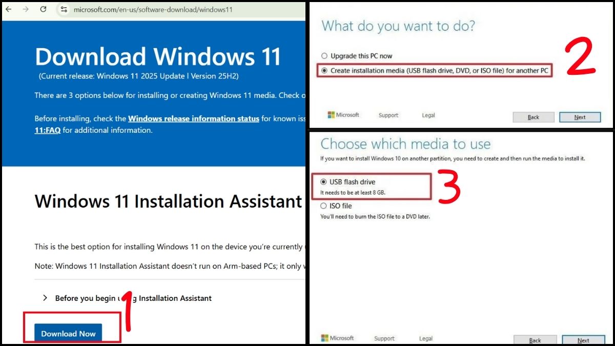 Cài đặt lại Windows (nếu phân vùng boot lỗi nặng) bước 1