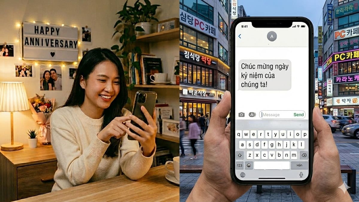Những lời chúc dành cho dịp kỷ niệm các cặp đôi ở xa