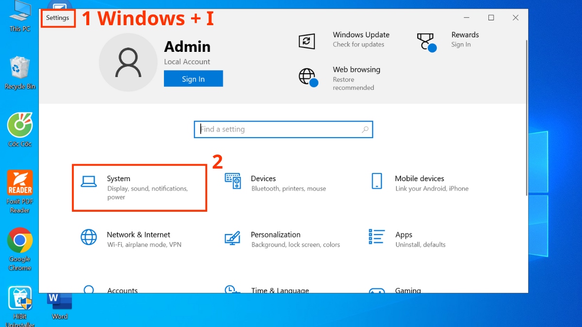 Sửa lỗi Win 10 bị đầy ổ đĩa bước 1