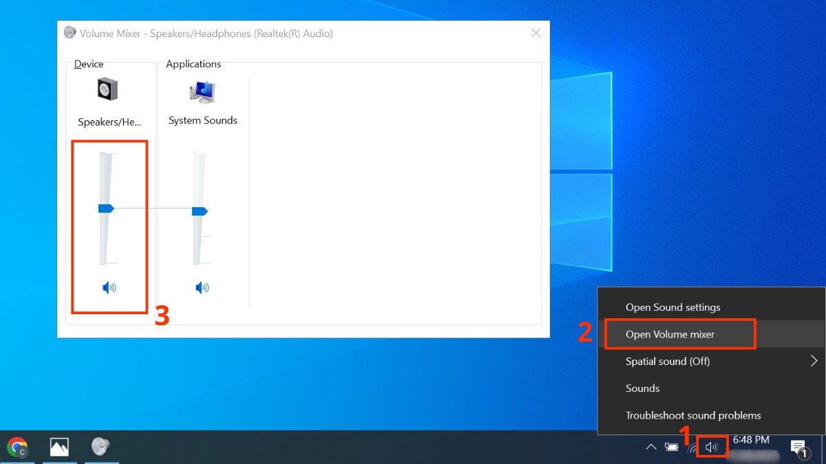 Cách khắc phục lỗi Win 10 không nhận tai nghe bước 1