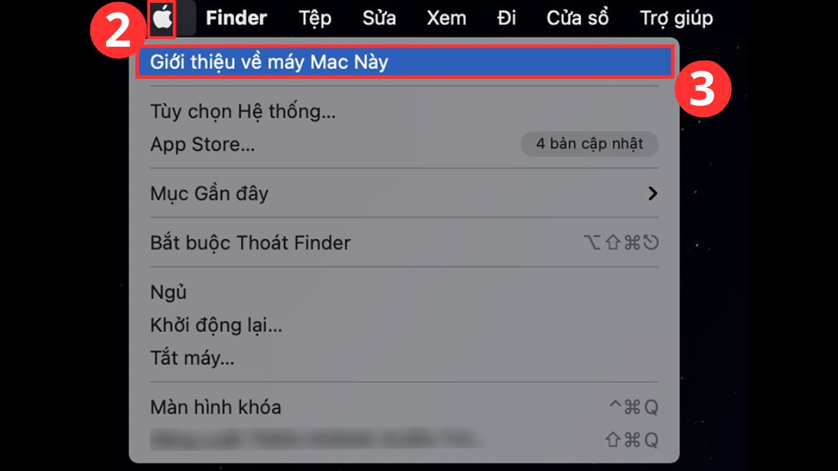 Kiểm tra cấu hình máy trong phần giới thiệu về máy Mac này