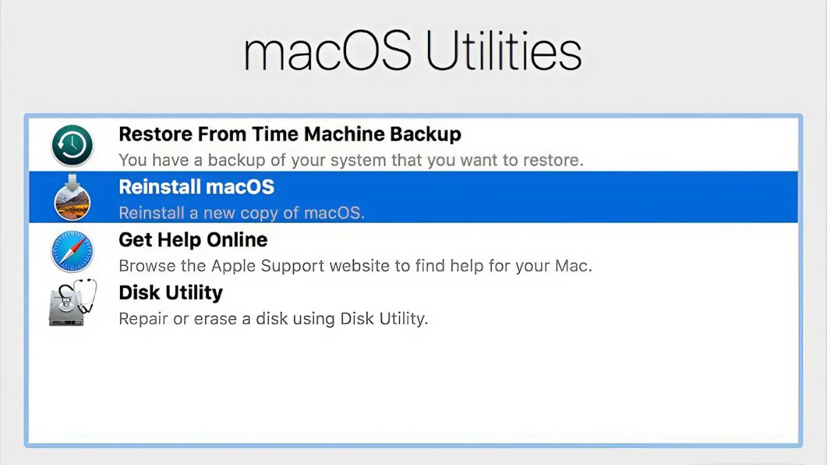 Bật chế độ Recovery Mode để tránh tình trạng macbook không lên màn hình bước 3