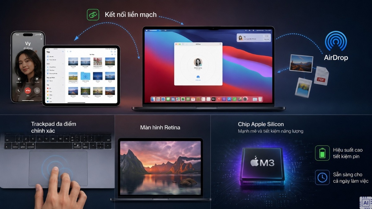 Những tính năng nổi bật trên MacBook