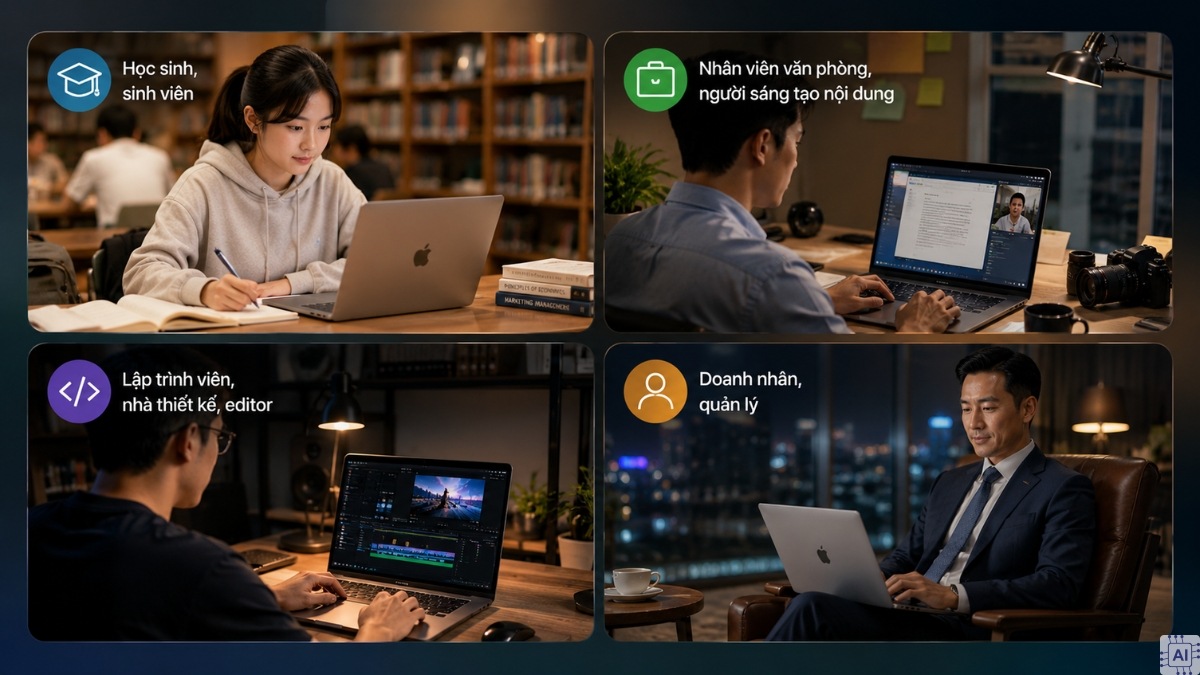 Đối tượng phù hợp sử dụng MacBook