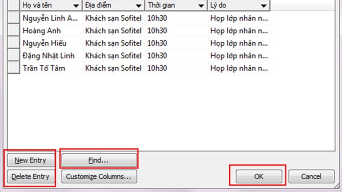 Tạo danh sách Mail Merge bước 3