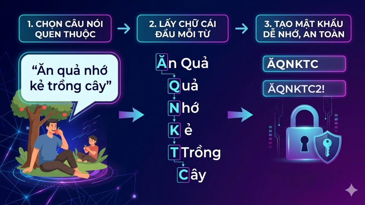 Lấy chữ cái đầu từ một câu có ý nghĩa