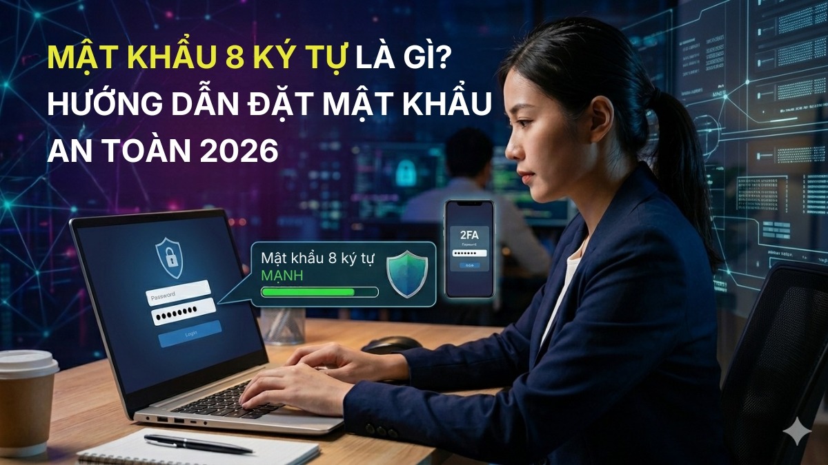 Mật khẩu 8 ký tự là gì? Hướng dẫn đặt mật khẩu an toàn 2026