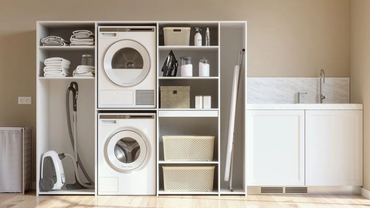 Một số lưu ý khi đặt máy sấy chồng lên máy giặt