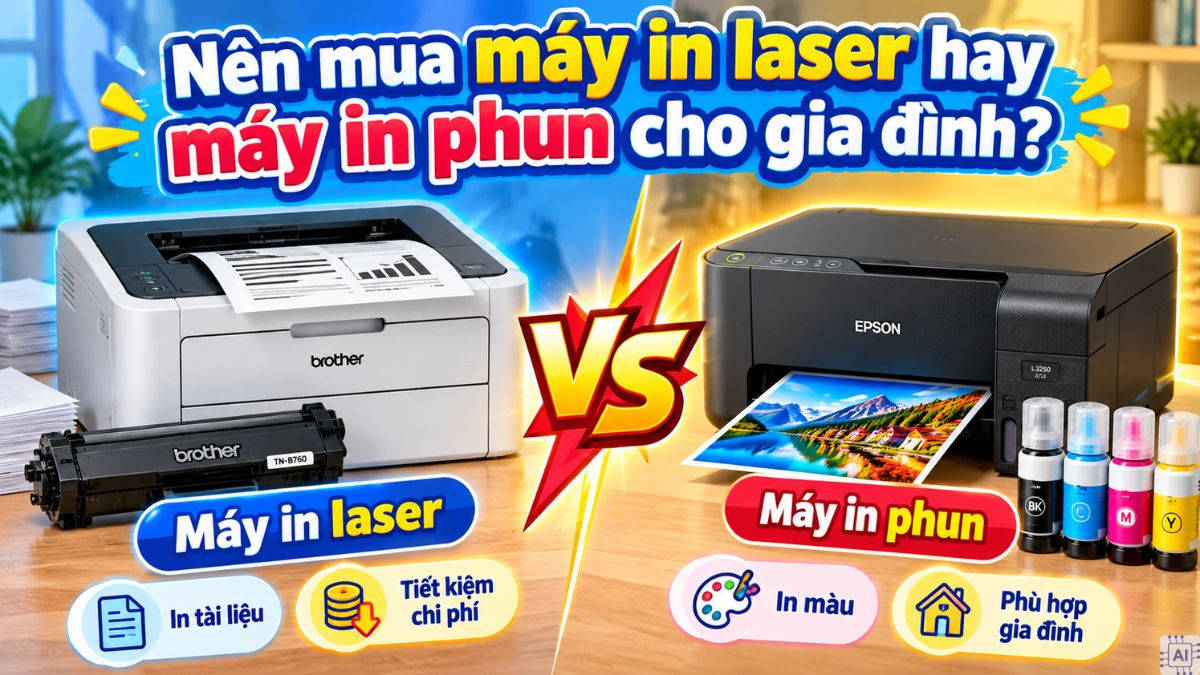 Lựa chọn máy in cho gia đình