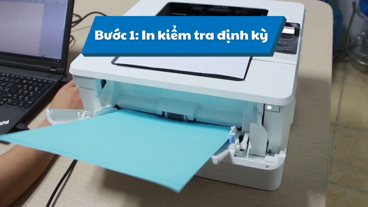 Hướng dẫn sử dụng máy in màu A4 không bị nghẹt mực bước 1