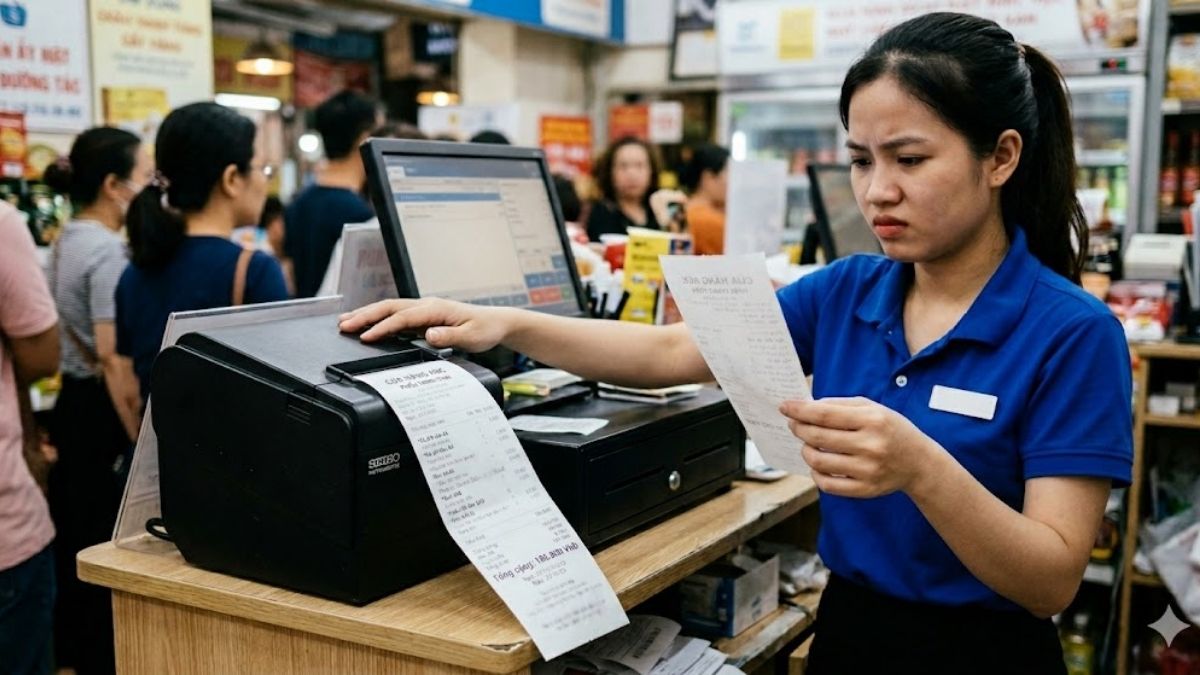 Máy in nhiệt bị mờ là hiện tượng bản in khi xuất ra khỏi thiết bị không đạt chuẩn